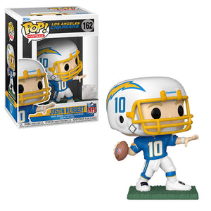 POP NFL: Chargers- Justin Herbert (Home Uniform), Multicolor, 3.75 inches