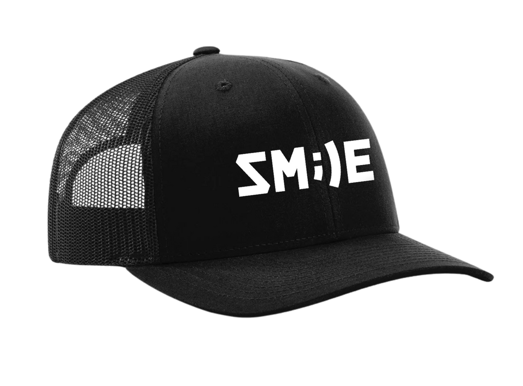 SMILE SNAPBACK HAT BLACK by eddudez